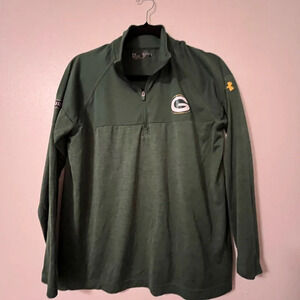 Green Bay Packers Under Armour quarter zip jacket womens size small.